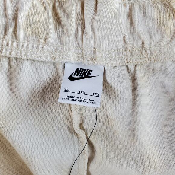 Nike Womens XXL Mid Rise Jersey Tie Dye Short Loose Fit Short Length Sand New - Picture 3 of 6